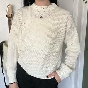 White Knit Sweater